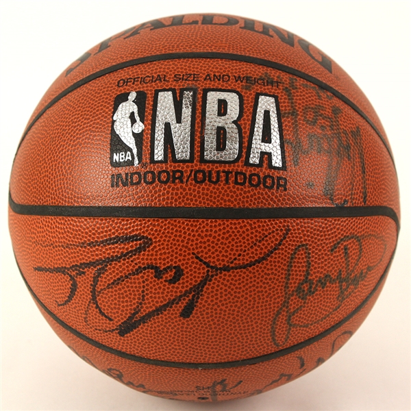 1992 USA Gold Medal Winning Dream Team Signed I/O Team Signed Basketball (12 signatures) JSA