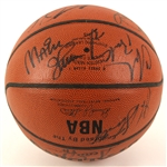 1992 USA Gold Medal Winning Dream Team Signed I/O Team Signed Basketball (12 signatures) JSA