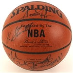 1992 USA Gold Medal Winning Dream Team Signed I/O Team Signed Basketball (12 signatures) JSA