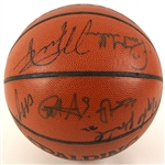 1992 USA Gold Medal Winning Dream Team Signed I/O Team Signed Basketball (12 signatures) JSA