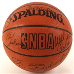 1991-92 Chicago Bulls 1st Repeat World Championship Team Signed Official Basketball (signed by 16) JSA