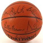 1991-92 Chicago Bulls 1st Repeat World Championship Team Signed Official Basketball (signed by 16) JSA