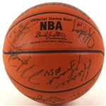 1991-92 Chicago Bulls 1st Repeat World Championship Team Signed Official Basketball (signed by 16) JSA