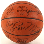 1991-92 Chicago Bulls 1st Repeat World Championship Team Signed Official Basketball (signed by 16) JSA
