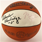 1985-86 Early Career Michael Jordan Chicago Bulls Signed Basketball (JSA)