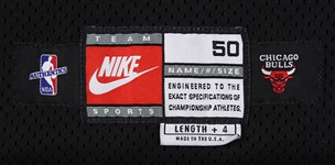 1997-98 World Championship Season Dennis Rodman Chicago Bulls Black Alternate Game Worn Uniform (MEARS A10) “Final Season With Bulls”