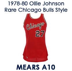 1978-1980 Ollie Johnson Chicago Bulls Game Worn Road Jersey (MEARS A10)