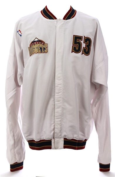 1995-96 Cliff Levingston Denver Nuggets Game Worn Warm Up (MEARS LOA)