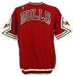 1986-1987 Gene Banks Chicago Bulls Pull Over Shooting Shirt (MEARS LOA)