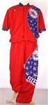 1992 Philadelphia 76ers Two Player Worn (14) Jeff Hornacek (20) Ron Anderson Game Worn Warm Up Suit (MEARS LOA)