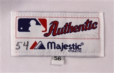 2008 Franklyn German Texas Rangers Signed Game Worn Jackie Robinson Day Home Jersey (MEARS LOA/JSA)