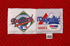 1992 Mitch Williams Philadelphia Phillies Signed Batting Practice Jersey (MEARS LOA & PSA/DNA)