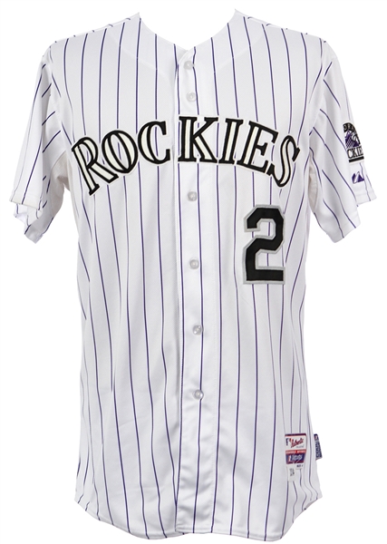 2012 Troy Tulowitzki Colorado Rockies Signed Game Worn Home Jersey (MEARS LOA/JSA)
