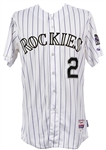 2012 Troy Tulowitzki Colorado Rockies Signed Game Worn Home Jersey (MEARS LOA/JSA)