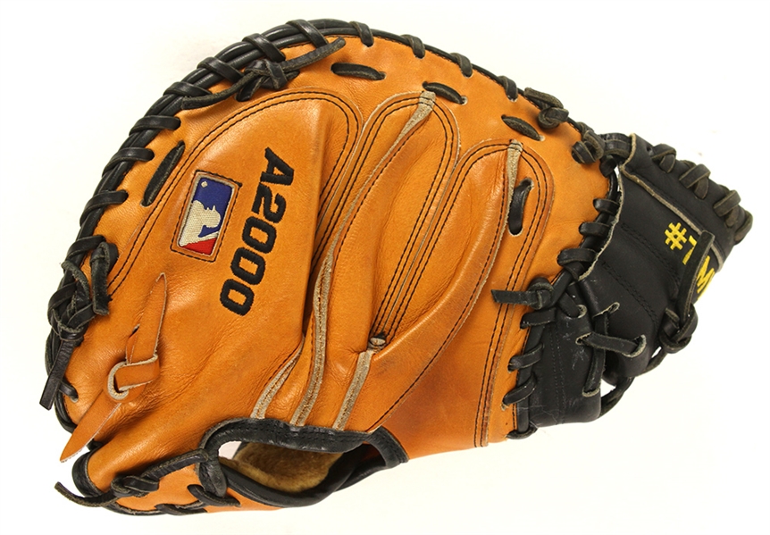 2004 Ivan Rodriguez Detroit Tigers Signed Game Used Wilson Catchers Mitt (MEARS LOA & PSA/DNA)