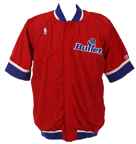 1992-93 Rex Chapman Washington Bullets Game Worn Warm Up Jacket (MEARS LOA)