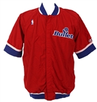1992-93 Rex Chapman Washington Bullets Game Worn Warm Up Jacket (MEARS LOA)
