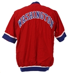 1992-93 Rex Chapman Washington Bullets Game Worn Warm Up Jacket (MEARS LOA)