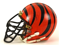 1981-92 Anthony Munoz Cincinnati Bengals Game Worn Helmet (MEARS LOA)