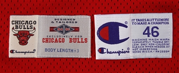 1996 Dennis Rodman NBA Finals Game Issued Jersey (MEARS LOA) “First World Championship With the Bulls”