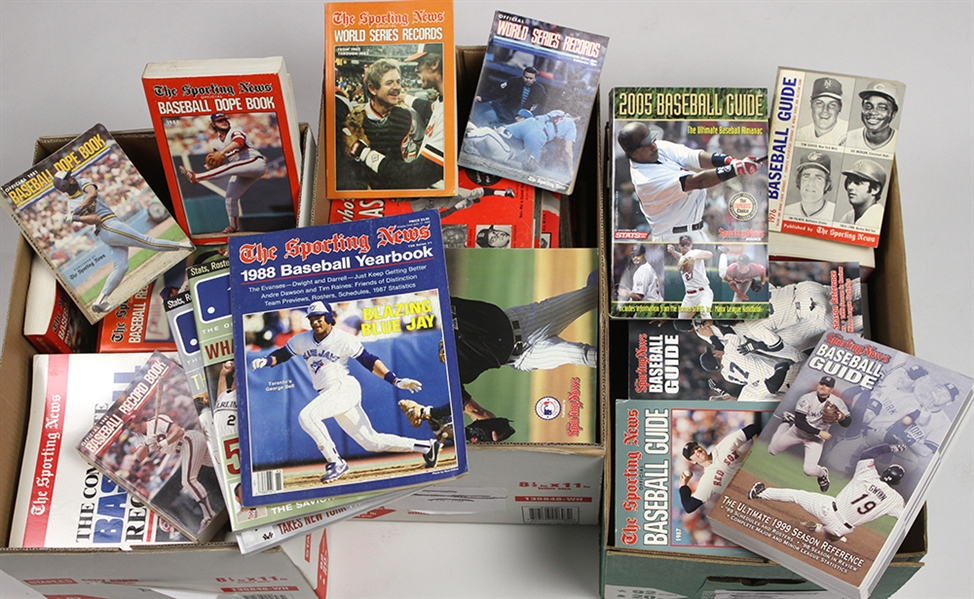 1980s to present Publication Collection - Sporting News, World Series Records, Media Guides