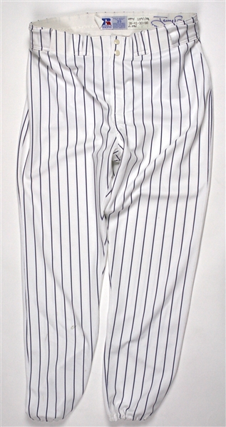 1999 (August 1) Tony Gwynn San Diego Padres Signed Game Worn Uniform Pants (MEARS LOA/JSA) Hit #2994