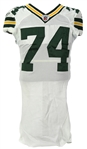 2008 Aaron Kampman Green Bay Packers Game Worn Road Jersey (MEARS LOA)