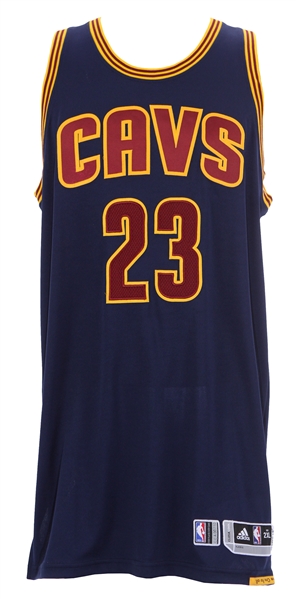 2014-2015 LeBron James Cleveland Cavaliers Road Jersey (MEARS LOA) “All For One, One For All”