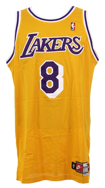 1997-1998 Kobe Bryant Los Angeles Lakers Game Worn Home Jersey (MEARS A10) Very Rare Year