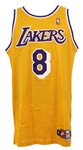 1997-1998 Kobe Bryant Los Angeles Lakers Game Worn Home Jersey (MEARS A10) Very Rare Year