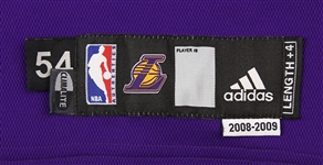 2008-2009 World Championship Season Kobe Bryant Los Angeles Lakers Game Jersey (MEARS LOA)