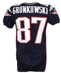 2010 Rob Gronkowski New England Patriots Home Jersey (MEARS LOA)