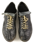 1950-60s Warren Spahn Boston Milwaukee Braves Game Worn Cleats (MEARS / Spahn Family LOA)