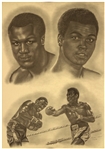 1988-94 Muhammad Ali World Heavyweight Champion Artist Signed Lithograph Collection - Lot of 2