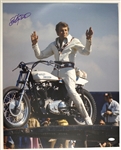 2000s Evel Knievel American Daredevil Signed 16" x 20" Photo (Steiner)