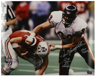 2007 Dan Hampton Chicago Bears Signed 16" x 20" Super Bowl XX Photo (JSA)