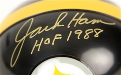 1990's Jack Ham Pittsburgh Steelers Signed Mini Helmet (JSA)