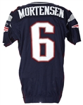 2006 Todd Mortensen New England Patriots Preseason Home Jersey (MEARS LOA)