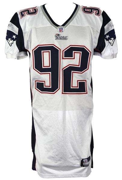 2008 Darrell Robertson New England Patriots Practice Squad Jersey (MEARS LOA)