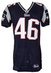 2009 Paris Lenon New England Patriots Preseason Home Jersey (MEARS LOA)