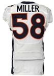 2014 (November 9) Von Miller Denver Broncos Game Worn Road Jersey (MEARS LOA/Panini & Team COA)