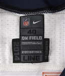 2014 (November 9) Von Miller Denver Broncos Game Worn Road Jersey (MEARS LOA/Panini & Team COA)