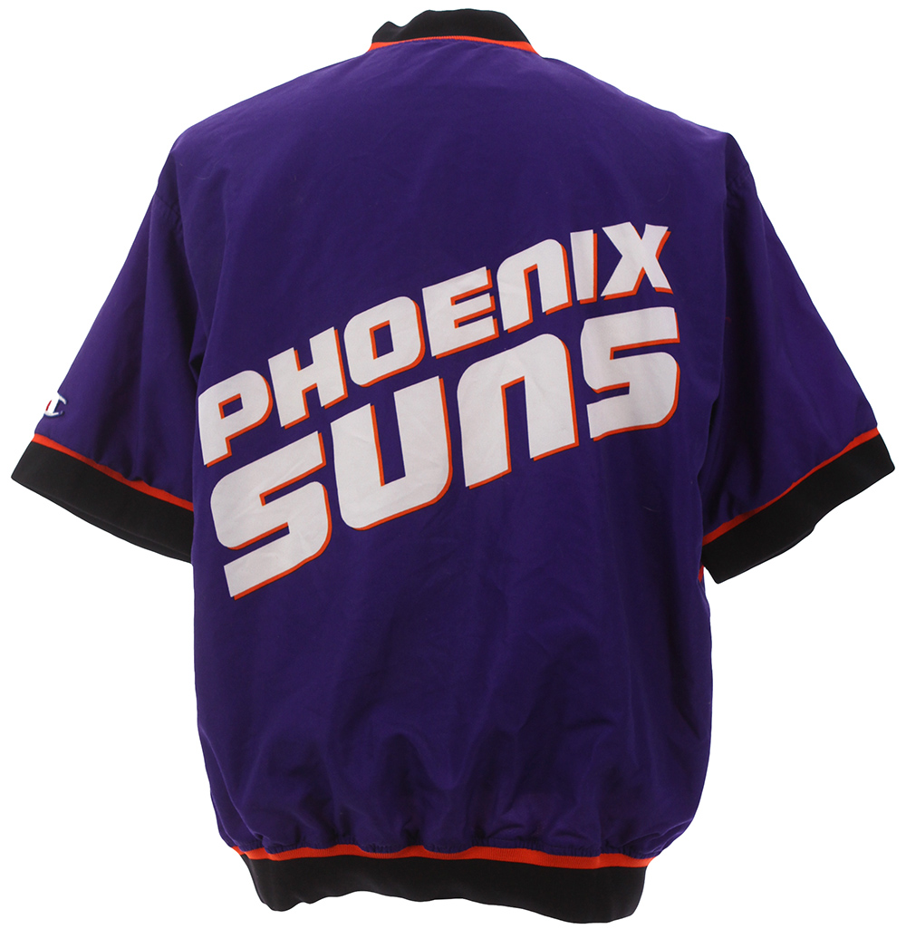Phoenix suns throwback warm shop up jacket