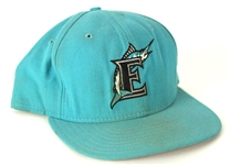 1999-2004 Tony Taylor Florida Marlins Signed Minor League Game Worn Cap (MEARS LOA)