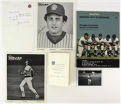 1970's-90's Baseball Signed Photo & Program Collection - Lot of 12 w/ Teddy Higuera, Vern Ruhle, Frank Howard & More (JSA)