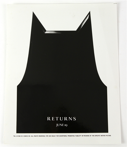 1992 Batman Returns 8" x 10" Promotional Photo