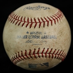 2000-14 Fenway Park OML Selig Game Used Baseball (MEARS LOA)
