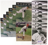 1949-64 Cal McLish Cubs/White Sox/Phillies Signed 8" x 10" Photos - Lot of 14 (JSA)