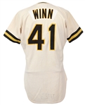 1984 Jim Winn Pittsburgh Pirates Game Worn Home Jersey (MEARS LOA)