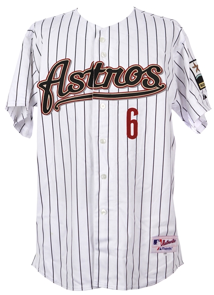 Lot Detail - 2000 Paul Bako Houston Astros Game Worn Home Jersey w/ Enron  Field Inaugural Season Patch (MEARS LOA)